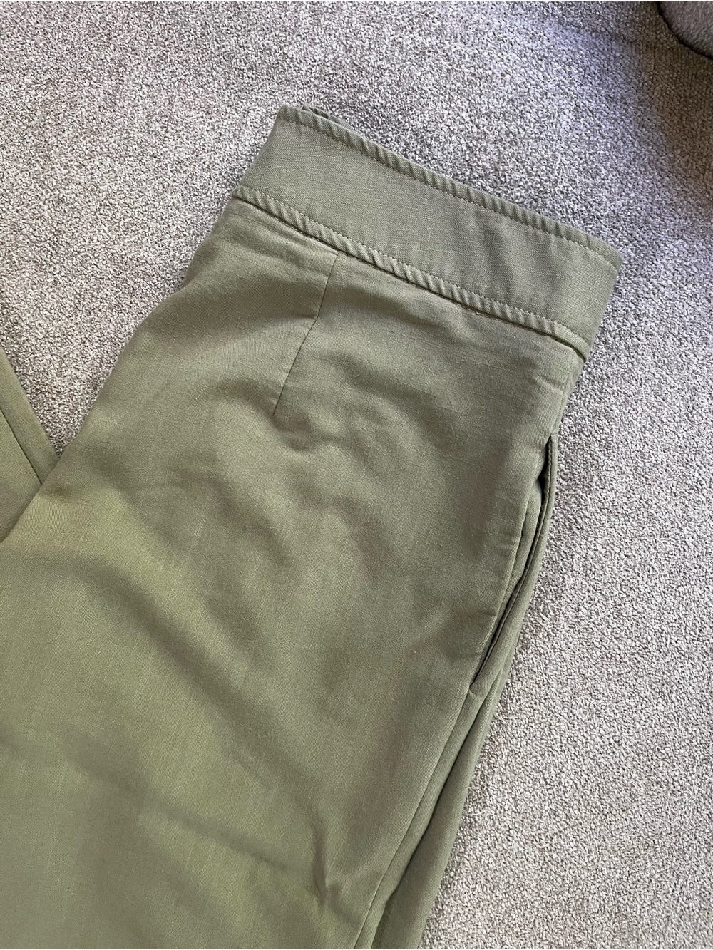 Tahari Olive Green Trousers Size 4 - Picture 14 of 15